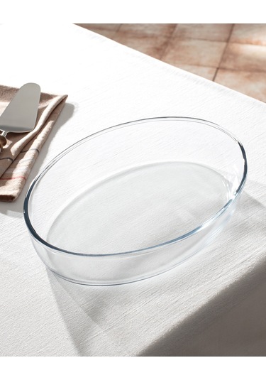 Madame Coco Cholet Büyük Boy Oval Borosilikat Cam Fırın Tepsisi Kase0000000055