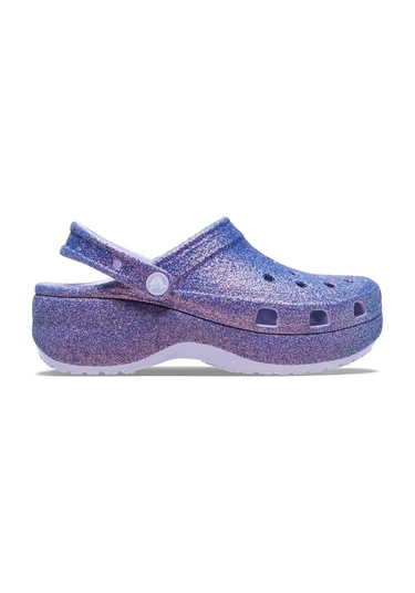 Platform Irid Glitter Clog Purple Moon Mor