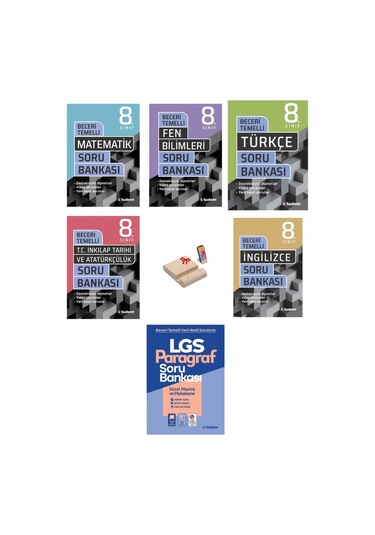 Lgs 8. Sınıf Beceri Temelli Soru Bankası Tüm Dersler 6lı Set