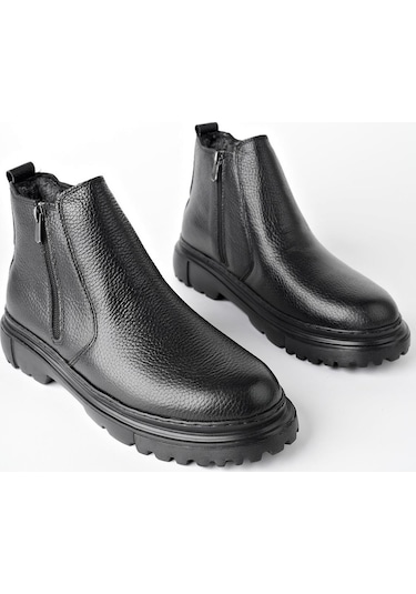 Muggo İcardi Garantili Hakiki Deri Fermuarlı İçi Kürklü Eva Taban Erkek Kışlık Bot 001 Muggo İcardi Garantili Hakiki Deri Fermuarlı İçi Kürklü Eva Taban Erkek Kışlık Bot 001