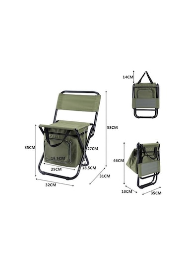 Bloomnest Katlanabilir Mavi Açık Hava Sandalyesi, Balıkçılık/kamp İçin Kompakt Sandalye Mavi