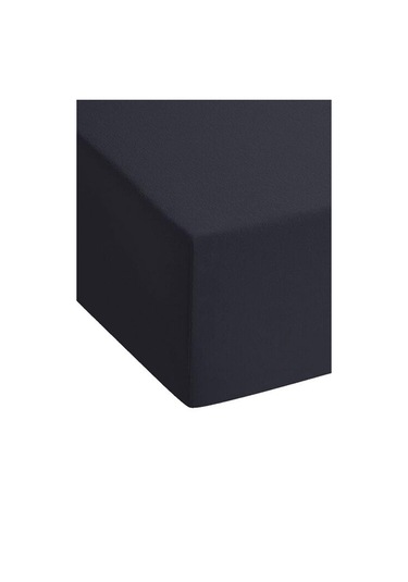 2 Adet Düz Pamuklu Tek Kişilik 120 X 200 Cm Lastikli Penye Çarşaf-açıkgri-siyah