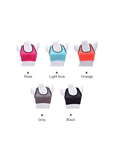 Jeemson Kadınlar İçin Nefes Alabilir Yoga Spor Sütyeni - Çıkarılabilir Pedli I Sırt Tasarımı Diğer