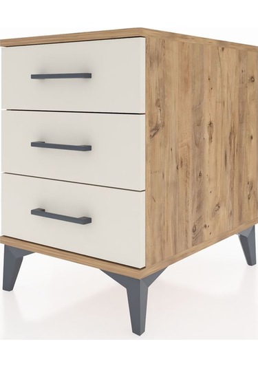 Kronos Komodin 3 Çekmeceli 44x59x64 Çam-aytaşı Çam