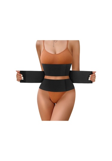 Sıkılaştırıcı Toparlayıcı Korse Vücut Şekillendirici Bel İnceltici Zayıflama Kemeri Siyah