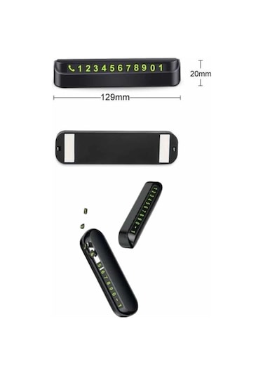 Araç İçi Numaratör Numaralık Oto Cam Kartı Fosforlu Numaratör Renkli 79115317