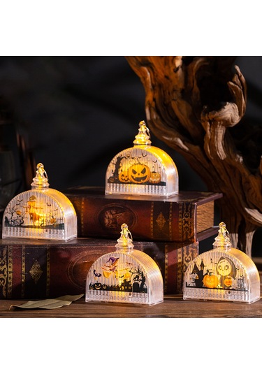 Youtek Halloween El Feneri Çocuklar İçin Parlayan Adam Kemik Figürü Partide Dekoratif Alet Diğer