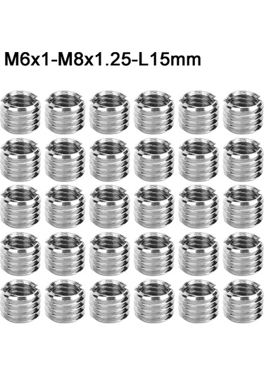 Azaltıcı Somun Dişli Uçlar Dayanıklı Yeni Pratik M6x1-m8x1.25-l15mm