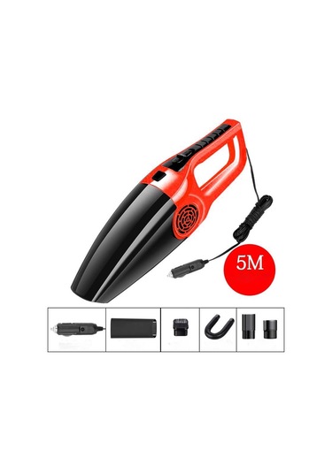 Sones Yüksek Güçlü 120w Güçlü Kuru Ve Islak Kablolu Yedinci Nesil Çift Kullanımlı Elektrikli Araba Süpürgesi-turuncu