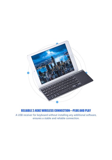 Sayısal Tuş Takımına Sahip Kablosuz Bluetooth Klavye