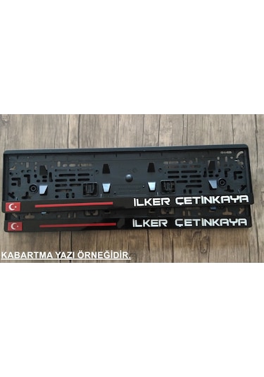 Isme Özel Pleksi Takmatik Plakalik Lazer Kesim 2 Adet Ön Ve Arka 323232633