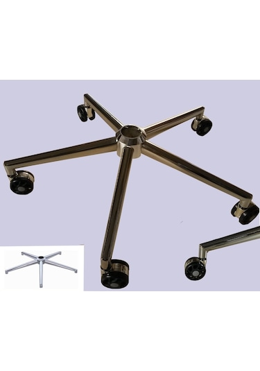 Depolife Lüks Müdür Şef Sandalye Yıldız Ayak Ofis Büro Koltuk Metal Ayağı