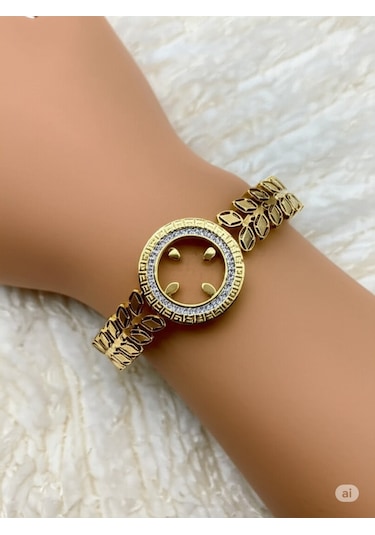 Çelik Gold Çeyreklik Bileklik Model 2 Çok Renkli