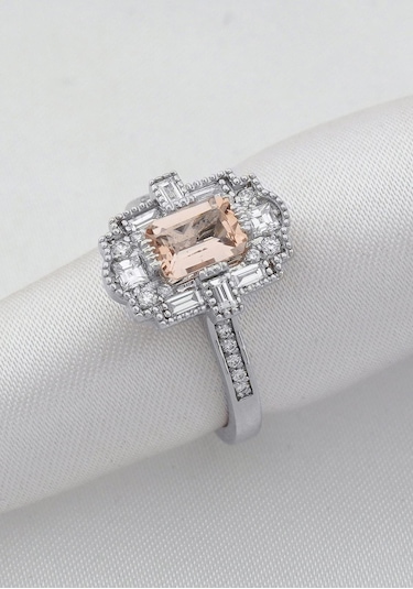 Pırlanta Tasarım Morganite Yüzük
