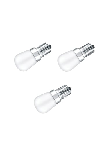 3 Adet 2w Buzdolabı Ampulü E14 Duy 3000k Günışığı Rengi Kes021