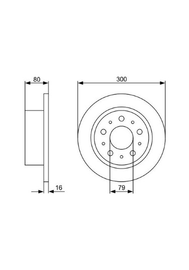 Citroen Jumper 2.2hdi 2006-2016 Bosch Arka Disk 300mm 2 Adet