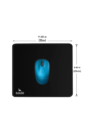 BLACK DEER Professional Siyah Küçük Boy Gaming Mouse Pad 30x25 Cm