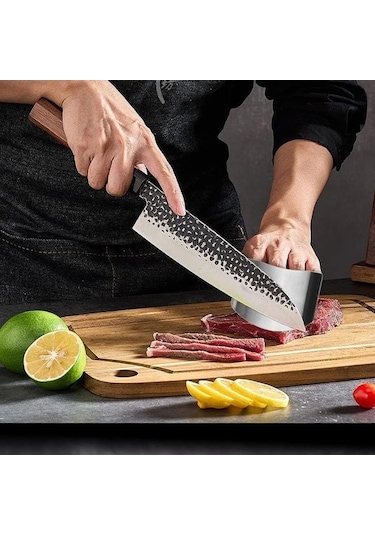 2024 Yeni Paslanmaz Çelik Parmak Koruyucu, Mutfak Kesme Doğrama Aleti, 2 Adet Diğer