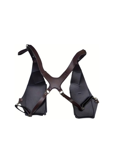 Willowhaven Vintage Kolçak Askılı Erkek Ve Kadın Outdoor Kare Sırt Çantası Koyu Kahverengi