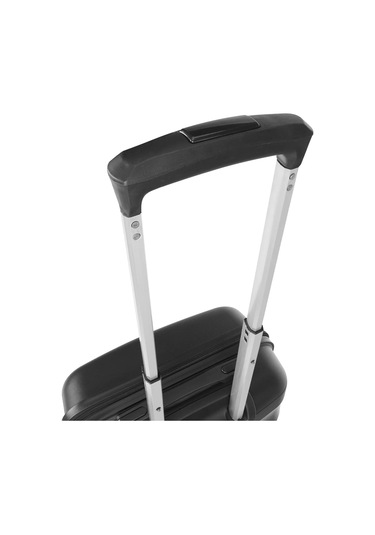 Wexta Wx-pp10 Dalgalı Siyah Kabin Boy Polipropılen Valiz Siyah