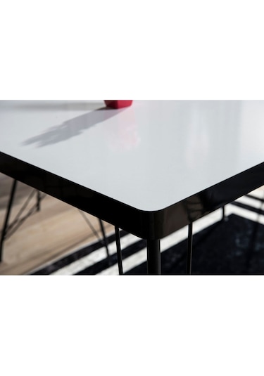 Avvio Ezgi Tel Ayaklı 2 Kişilik Beyaz Masa Sandalye Takım -aa0887c2