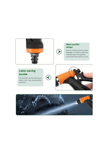 Pazly Hotu 12v Taşınabilir Akıllı Elektrikli Yüksek Basınçlı Temizleme Su Pompası Pvc Hortumlu, Araba Karavan Temizliğinde Ideal