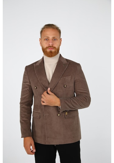 Brango 30152 Erkek Blazer Ceket Vizon