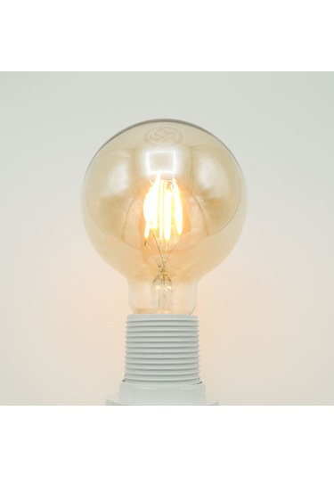 Sunlight G95 Yuvarlak Rustik Led Ampul 5.5w Amber