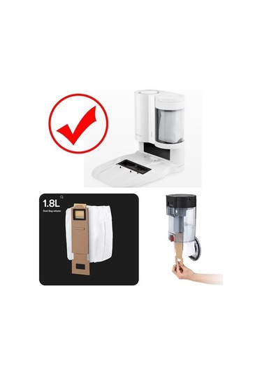 Srfn Ticaret Roborock S7 Maxv + Uyumlu Toz Torbası - 5 Adet