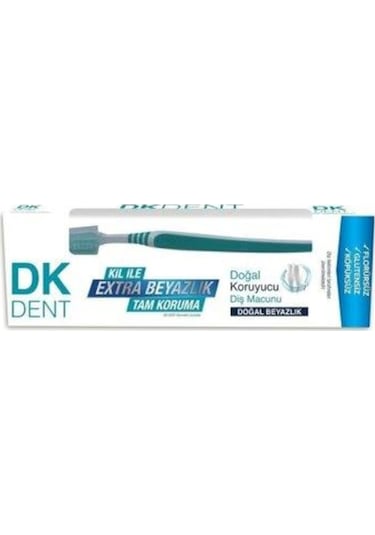 Dermokil DK Dent Tam Koruma Doğal Beyazlık Diş Macunu 75 ML + Diş Fırçası