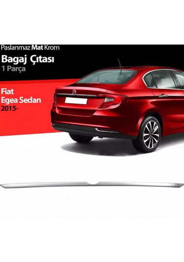 Egea 2015 Sonrası Krom Paslanmaz Çelik Bagaj Çıtası Sedan