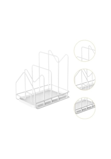 Trendooze Doğrama Tahtası Kurutma Tutucusu - Beyaz Kiler Mutfak Beyaz