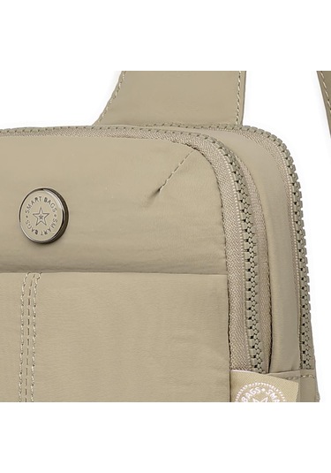 Smart Bags Mikro Poly Kumaş Kadın Bodybag Postacı Çantası 3337 Vizon