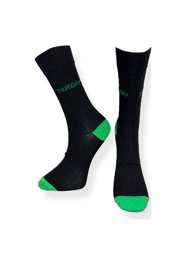 7'li Unısex Haftanın Günleri İşlemeli Esnek Nem Alabilen Pamuklu Spor Soket Çoraplar Çok Renkli