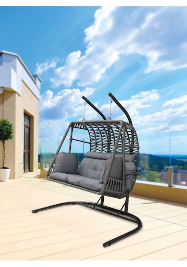 Tu Tienda Çift Kişilik Makrome Ip Örgü Salıncak Zahaviy