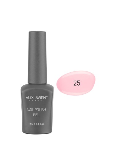 Alix Avien Uv Kalıcı Bebak Pembe Jel Oje 25 Gel Polish 12 Ml