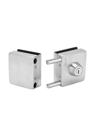 Geeroyoo Stainless Steel Cam Kilit - Perde Cam Kapı İçin Deliksiz Montaj, 10-12mm Kalınlıkta, Dayanıklı Ve Pratik 2 Adet