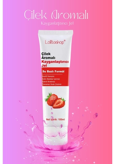 Lolitashop Çilekli Su Bazlı Kayganlaştırıcı Jel 100 ML