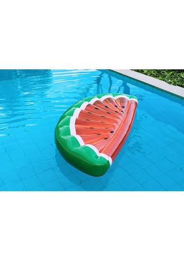 Ikkb Yeni Yetişkinler İçin Şişme Karpuz Yarım Daire Yüzen Yatak, Yatar Koltuk, Pvc Yüzme Simidi, Cankurtaran Simidi