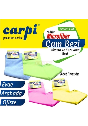 Mikrofiber Baklava Desen Cam Bezi 50 70