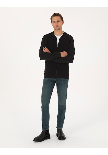 Pierre Cardin Erkek Siyah Hırka Triko 50317333-vr046 Siyah