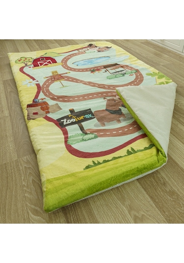 Zooturak Peluş Çocuk Matı At Doru 100cm x 150cm