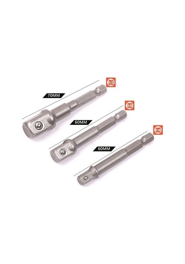 Bits Uç Bağlantı Adaptör Seti Lokma Bağlantı 16 Parça Tornavida U