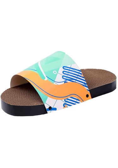 Suntek Terlikler Kedi Tırmığı Karton Yatağı Kapalı Yeşil