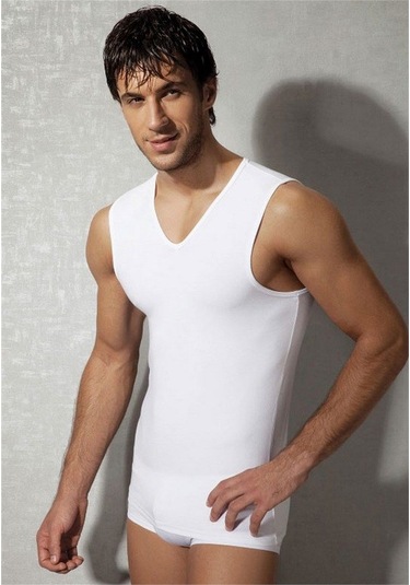 Doreanse Erkek Atlet V Yaka 2210 Beyaz
