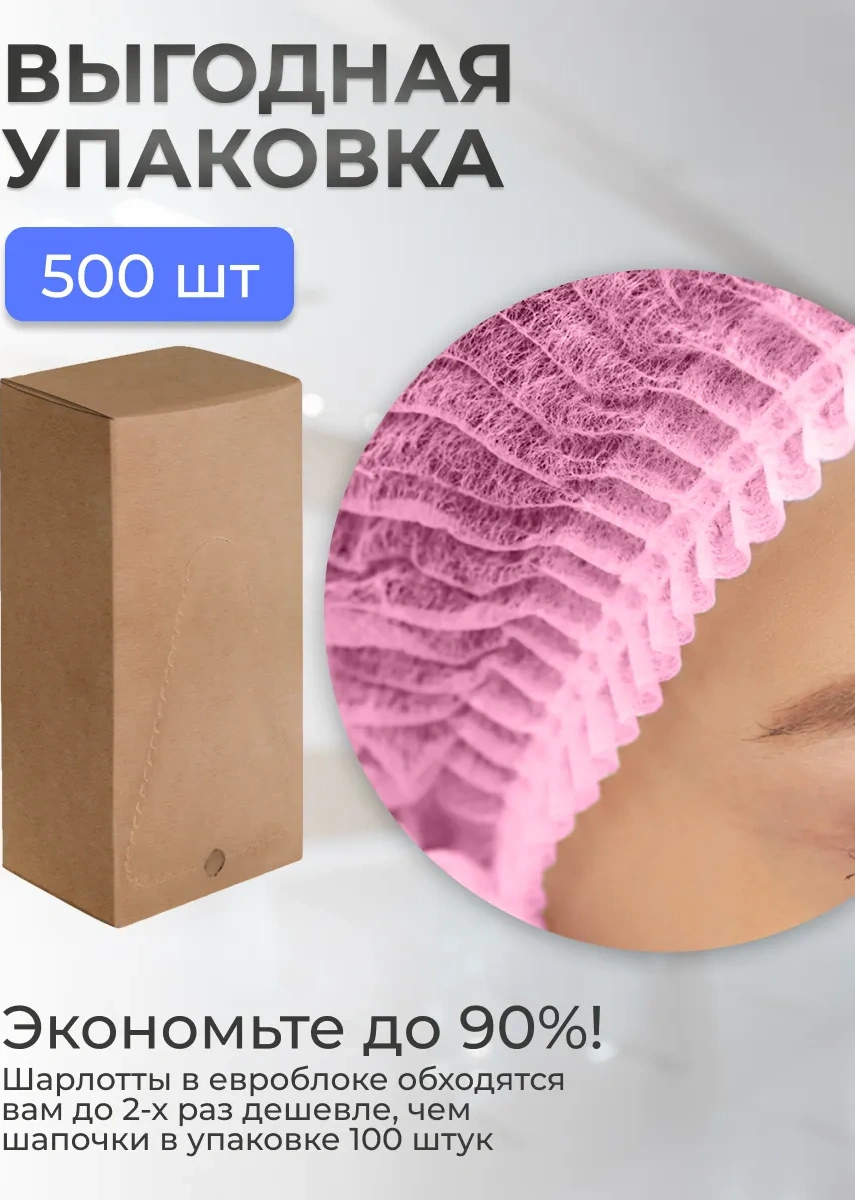 Smz Tek Kullanımlık Charlotte Boneşleri 500 Adet 106134798