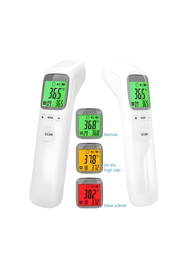 Xiyyadms Hızlı Ve Hassas Alın Termometresi - 32 Ölçüm Hafızalı, Lcd Ekranlı, Temassız Ateş Ölçer Yetişkin & Çocuk
