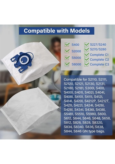 Sointeresting Miele C1/complete C1/c2/c3 S400i S600 S200 S500 S800 Serisi Yedek Parça Toz Torbaları Toz Torbası Elektrikli Süpürge