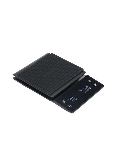 Pazly Yüksek Hassasiyetli 3000g Kapasiteli Led Ekranlı Mutfak Terazisi - Siyah, Taşınabilir Ve Zamanlayıcılı Siyah