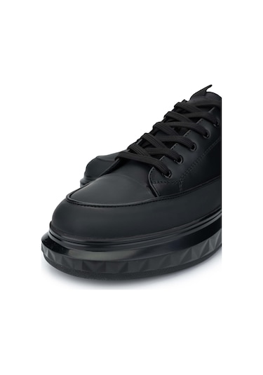 Tamer Tanca Erkek Hakiki Deri Siyah Casual Ayakkabı 381 20565 Erk Ayk Sk24-25 Sıyah Met Siyah